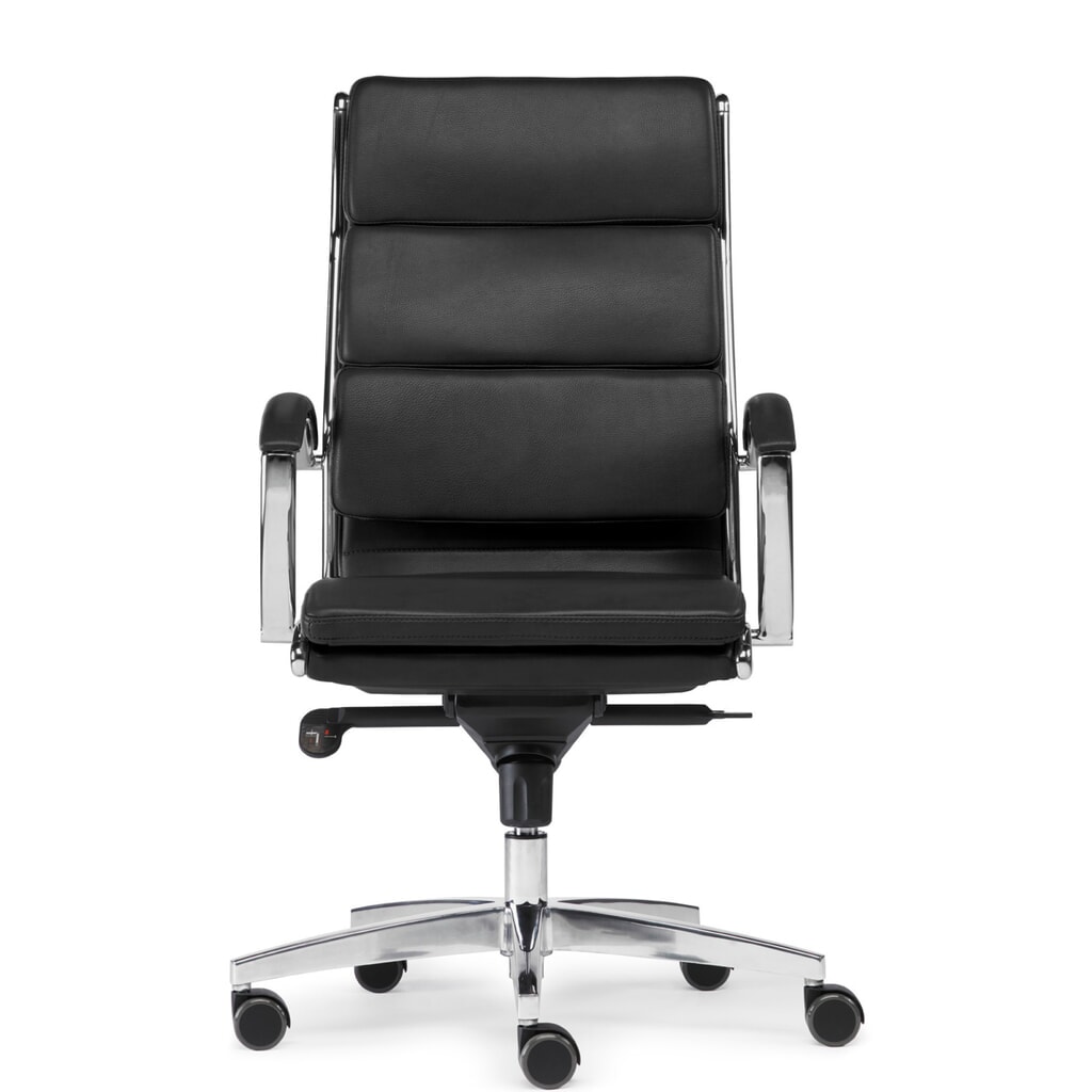 SITWELL STEIFENSAND Design-Bürostuhl Dream, Aluminium-Fußkreuz, nachhaltiges Bonded Leder, Tragkraft 125 kg, schwarz Produktabbildung: SITWELL STEIFENSAND Design-Bürostuhl Dream, Aluminium-Fußkreuz, nachhaltiges Bonded Leder, Tragkraft 125 kg, schwarz