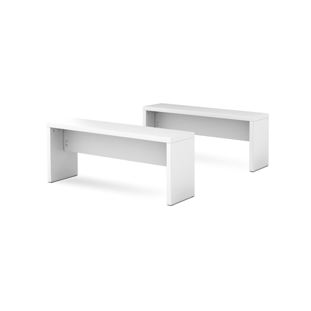 Produktabbildung: Sitzbank für Besprechungstisch, Länge 1.180 mm, weiß, 2 Stk/VE