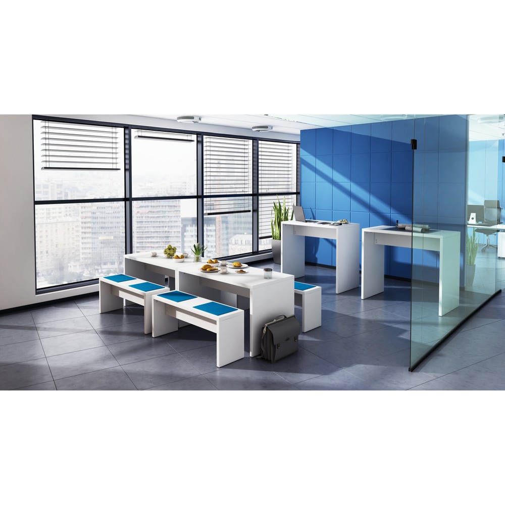 Produktabbildung: Besprechungstisch, HxBxT 728 x 1.300 x 680 mm, weiß
