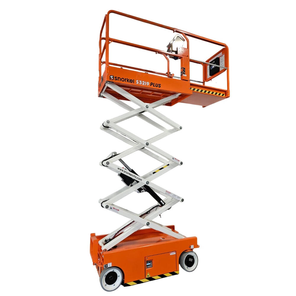 Snorkel Batterie-Scherenarbeitsbühne S3219Plus, elektrisch verfahrbar, Tragkraft 272 kg, Arbeitshöhe max. 7,79 m Produktabbildung: Snorkel Batterie-Scherenarbeitsbühne S3219Plus, elektrisch verfahrbar, Tragkraft 272 kg, Arbeitshöhe max. 7,79 m
