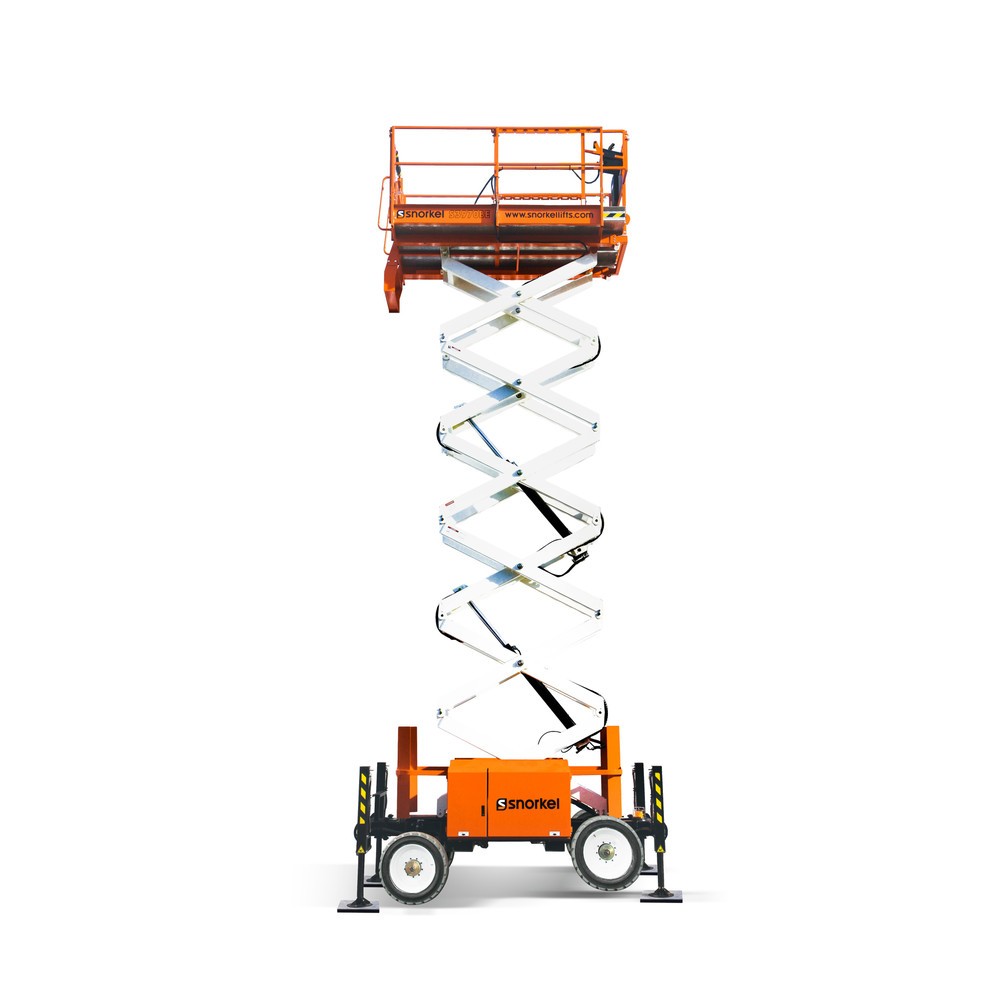 Produktabbildung: Snorkel Gelände-Scherenarbeitsbühne S3970BE, Tragkraft 350 kg, Arbeitshöhe 13,8 m