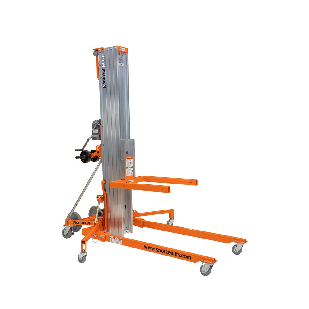 Produktabbildung: Snorkel Materiallift ML24C, inkl. seitl. Stützen, max. Hubhöhe 7,4 m