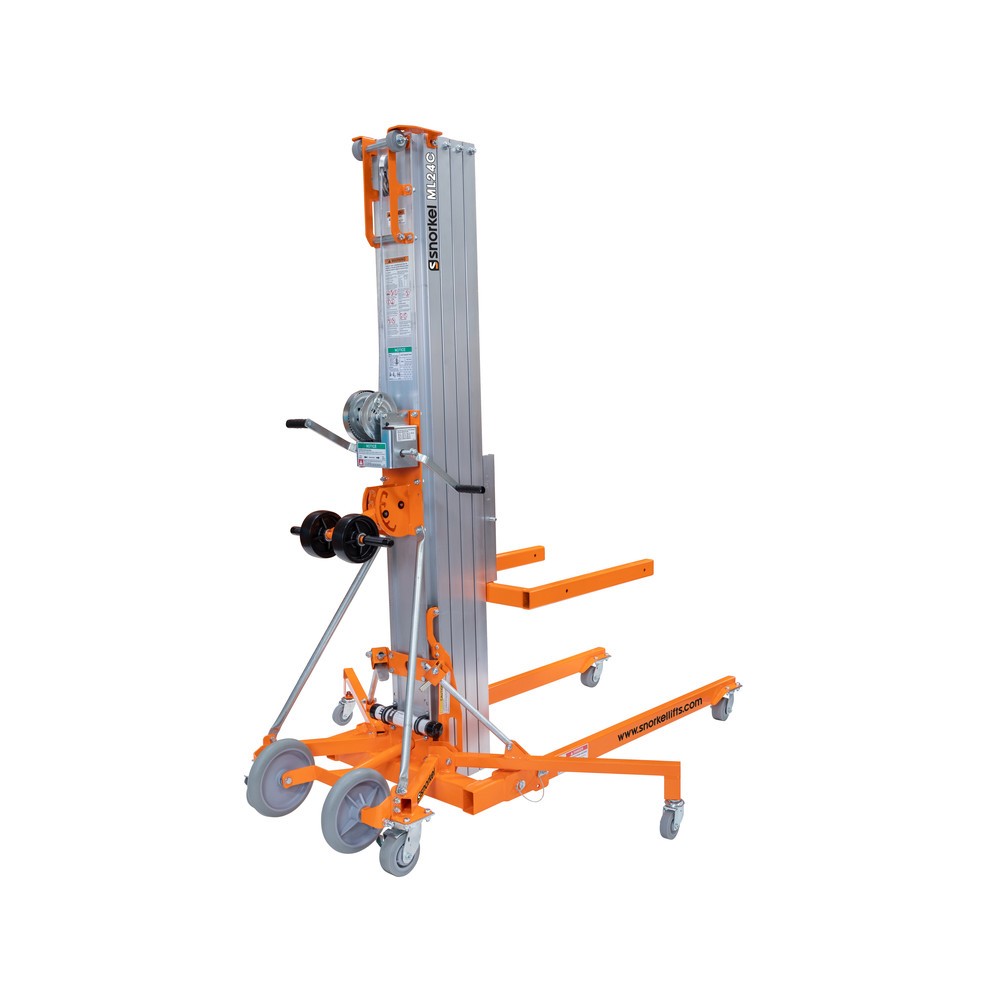 Produktabbildung Nr. 2: Snorkel Materiallift ML24C, inkl. seitl. Stützen, max. Hubhöhe 7,4 m