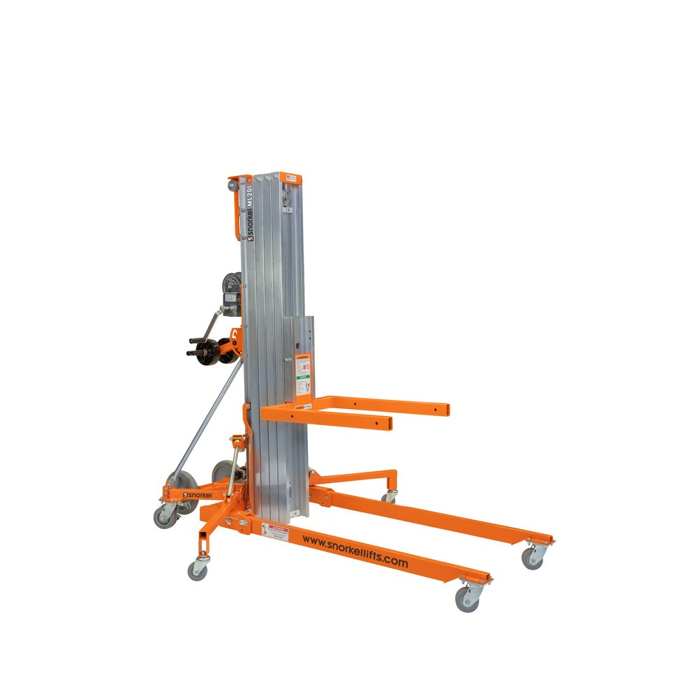 Produktabbildung: Snorkel Materiallift ML20l, inkl. seitl. Stützen, max. Hubhöhe 6,2 m