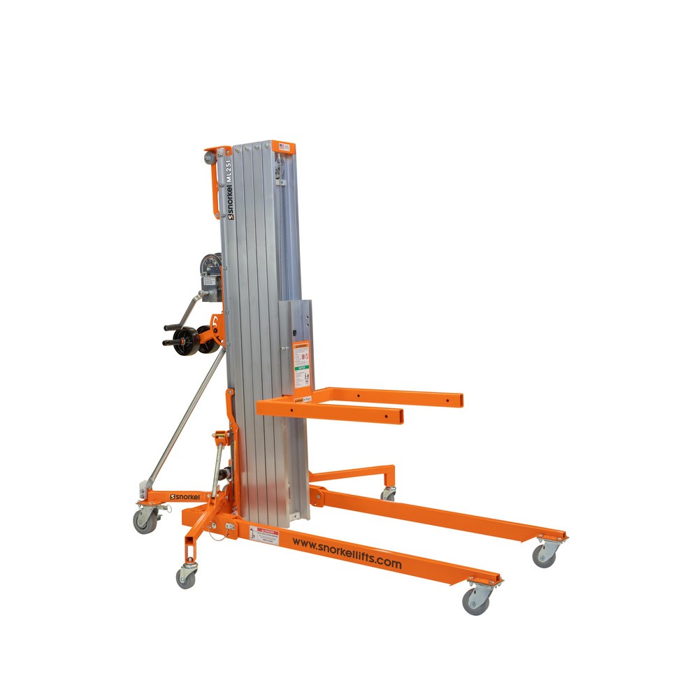 Produktabbildung: Snorkel Materiallift ML25l, inkl. seitl. Stützen, max. Hubhöhe 7,6 m