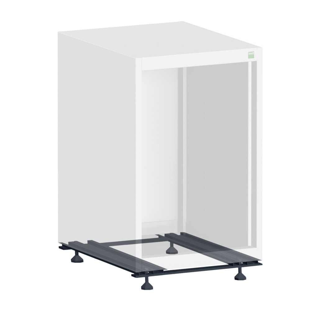 Sockel mit Niveauausgleich für bott cubio Schubladenschrank, B×T 650 × 650 mm Produktabbildung: Sockel mit Niveauausgleich für bott cubio Schubladenschrank, B×T 650 × 650 mm