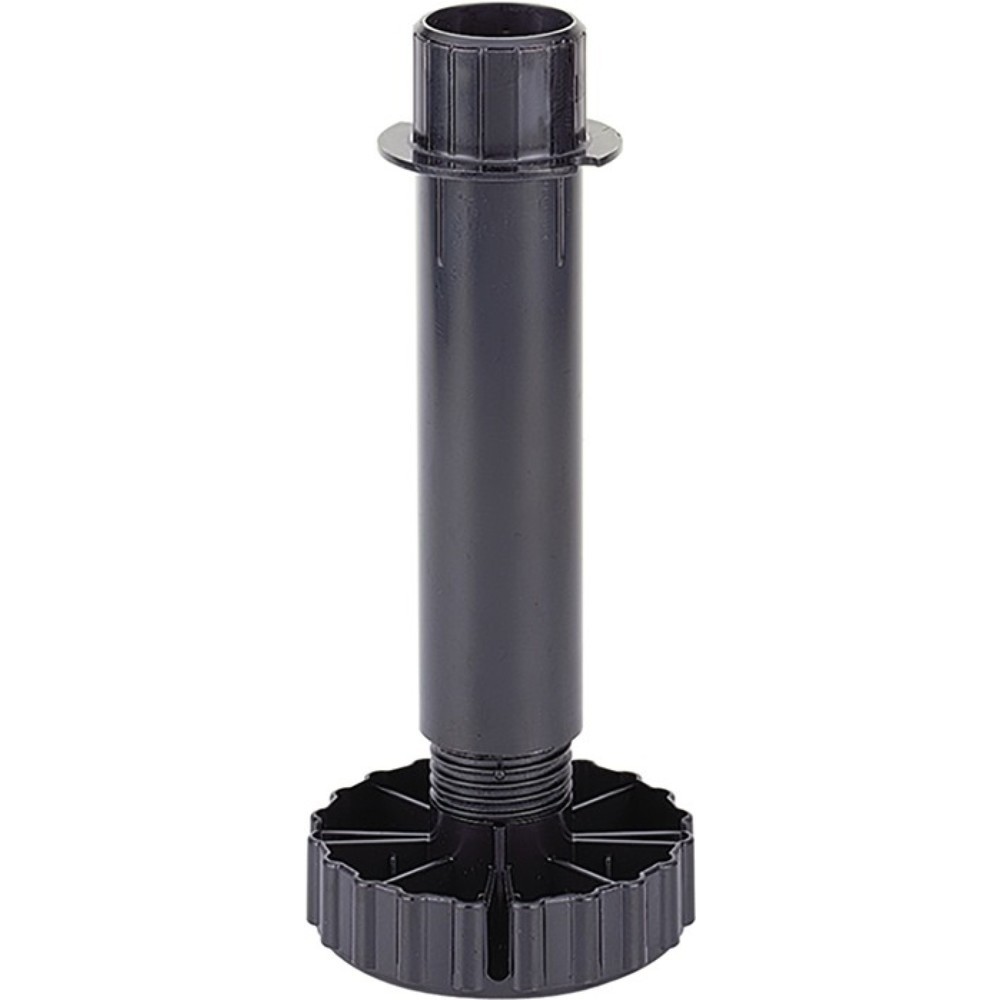 Produktabbildung: Sockelverstellfuß Korrekt Ku.schwarz 110mm Bereich -6/+30mm HETTICH