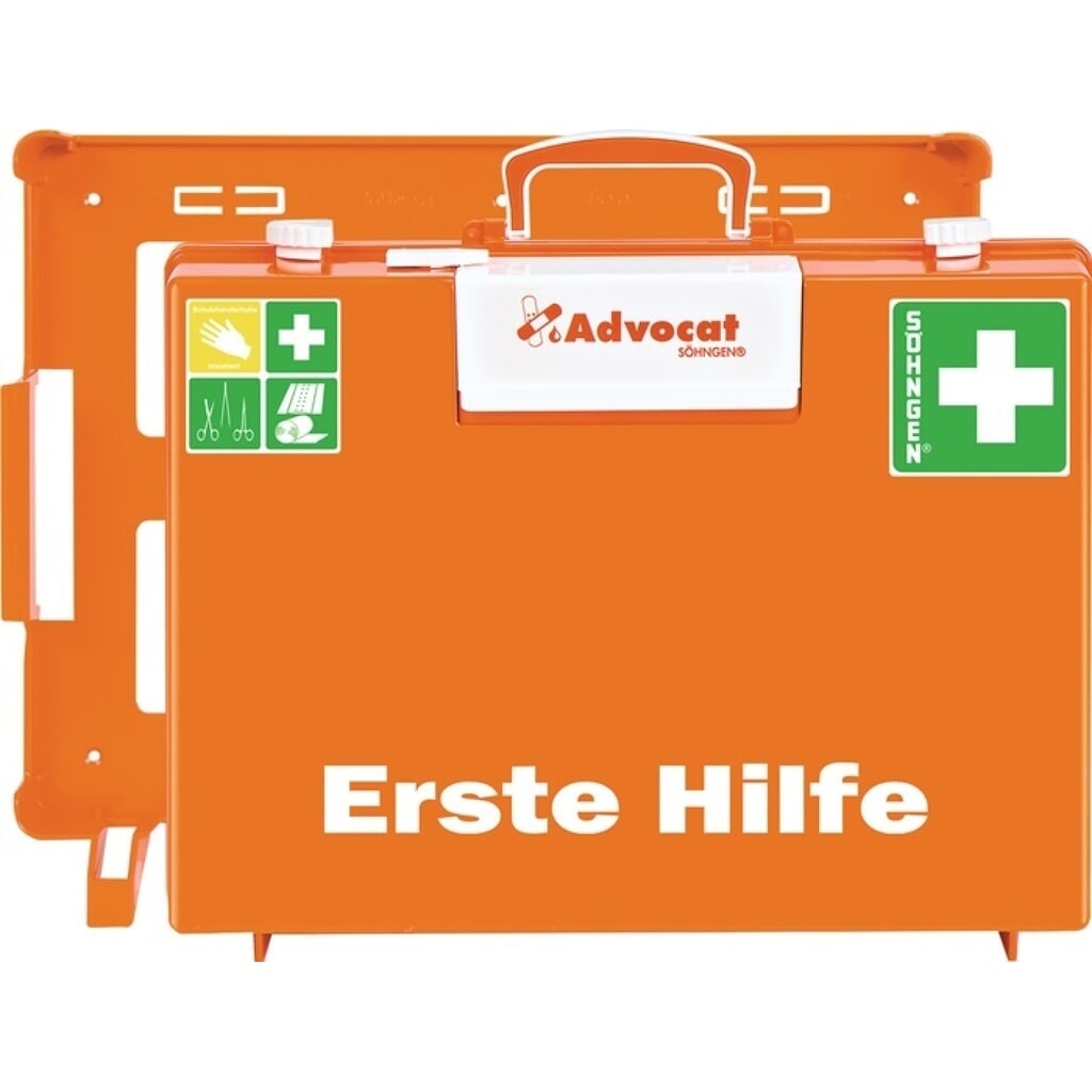 SÖHNGEN® Erste Hilfe Koffer Advocat, B400xH300xT150ca.mm, orange Produktabbildung: SÖHNGEN® Erste Hilfe Koffer Advocat, B400xH300xT150ca.mm, orange