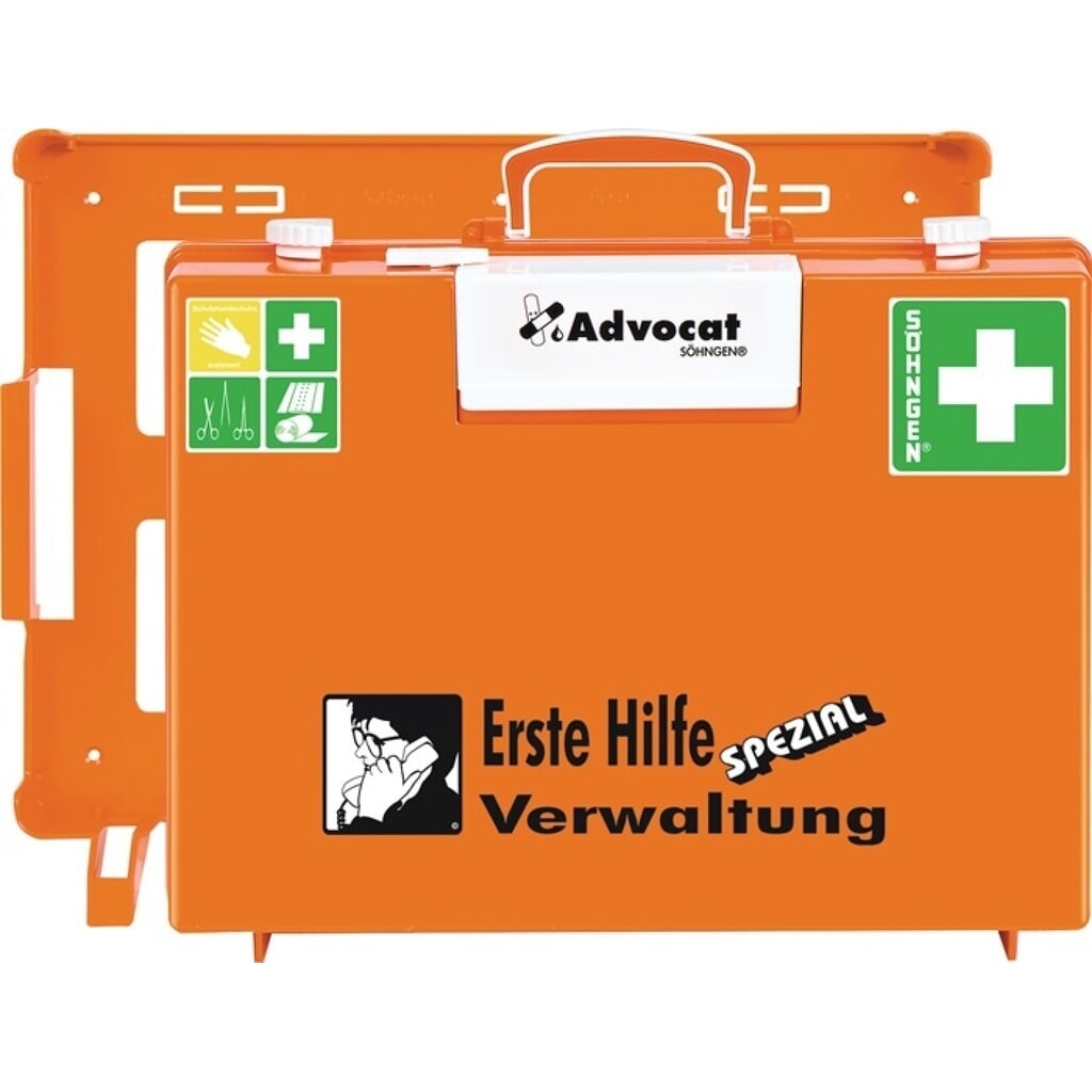 SÖHNGEN® Erste Hilfe Koffer Advocat Verwaltung, B400xH300xT150ca.mm, orange Produktabbildung: SÖHNGEN® Erste Hilfe Koffer Advocat Verwaltung, B400xH300xT150ca.mm, orange