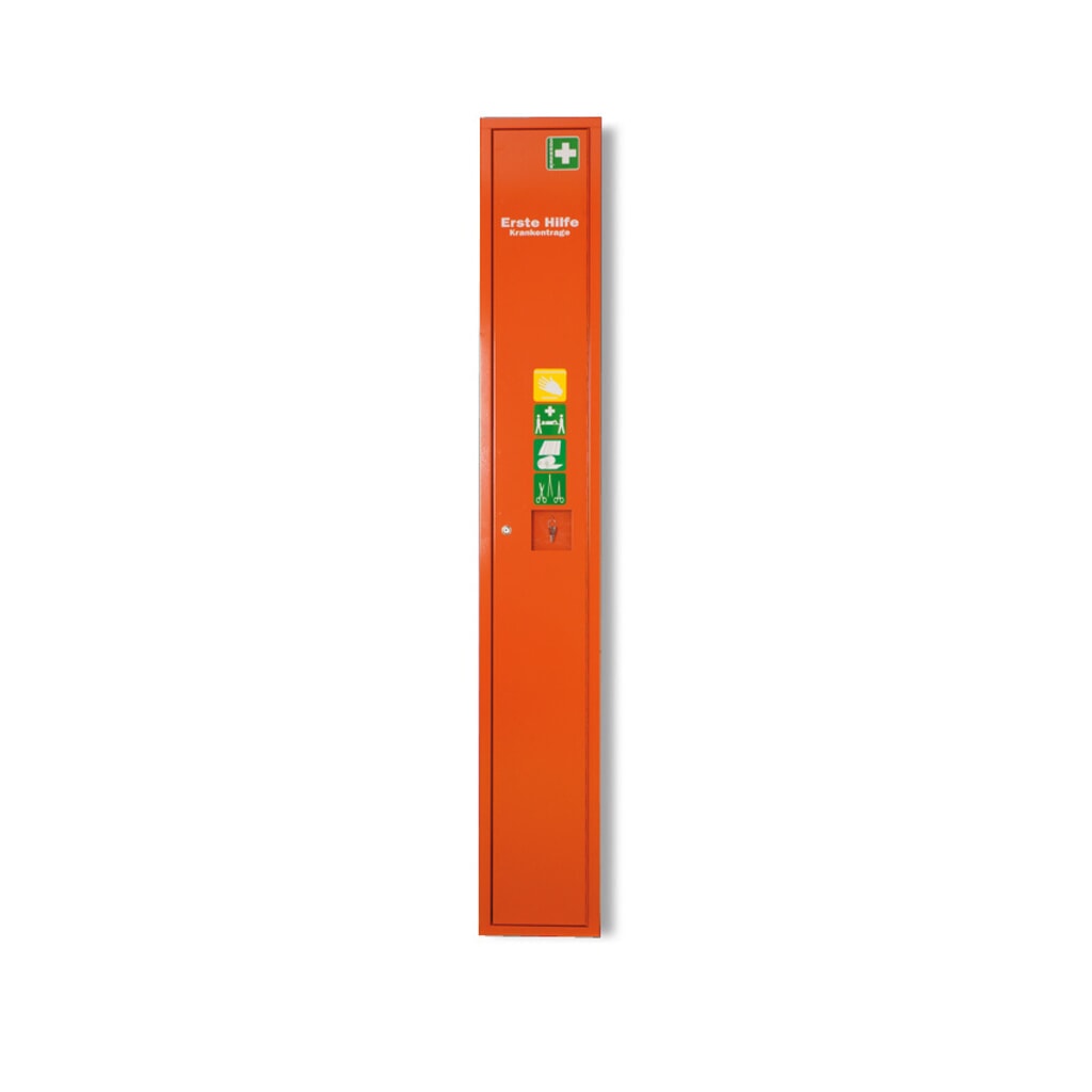Produktabbildung: SÖHNGEN® Stehschrank SAFE für Erste-Hilfe-Trage, leer, orange