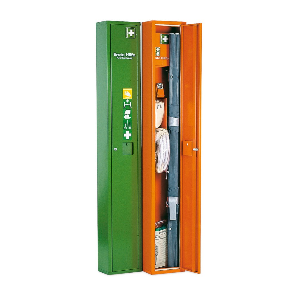 Produktabbildung: SÖHNGEN® Stehschrank SAFE für Erste-Hilfe-Trage, mit Füllung, orange
