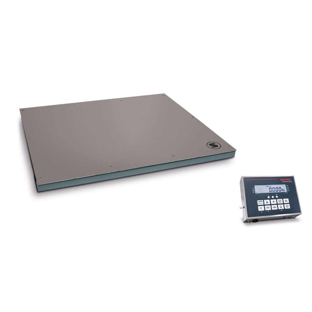 Produktabbildung: SOEHNLE Bodenwaage 7786, inkl. Terminal 3025, Wägebereich max. 300/600 kg, Ziffernschritt 100/200 g