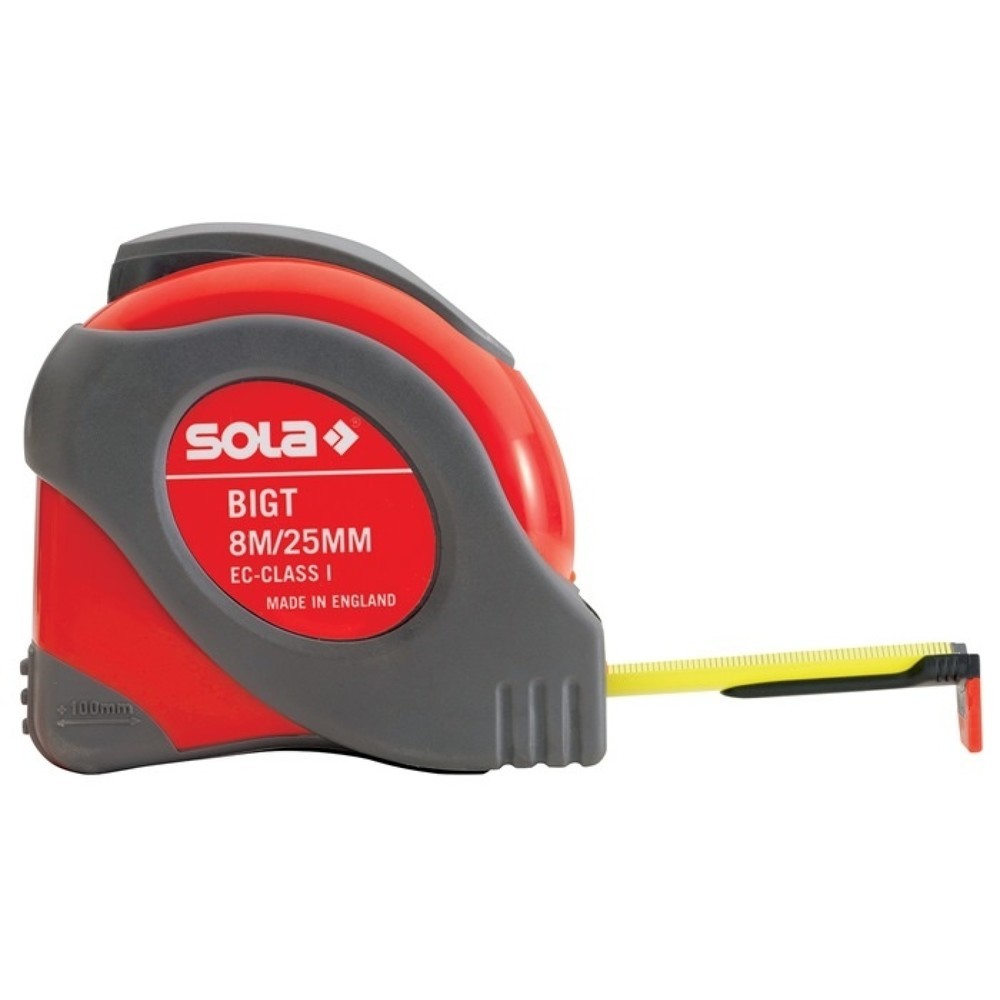 Produktabbildung: SOLA Taschenrollbandmaß BIG T L.5m B.19mm mm/cm EG I Ku.Stopptaste