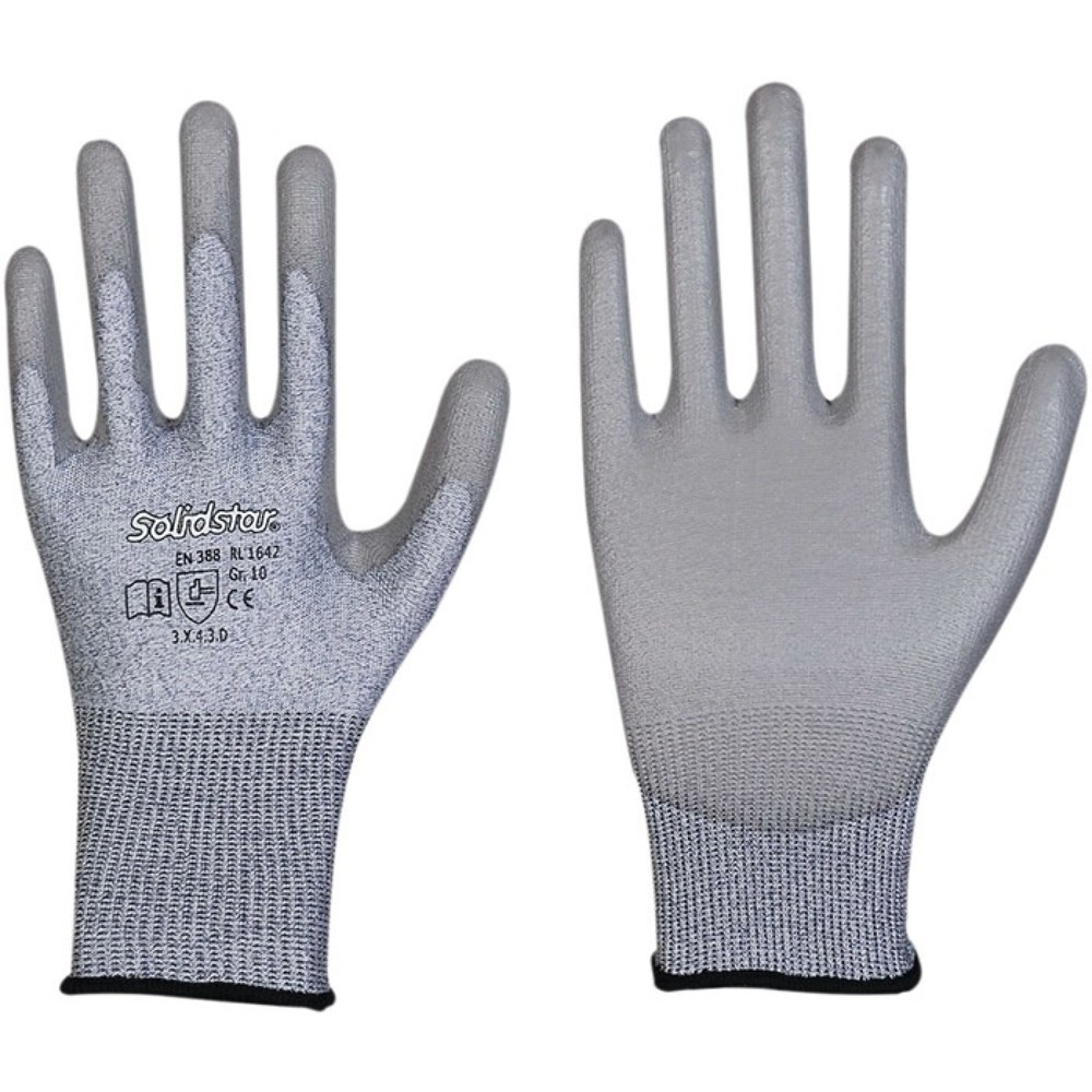 Produktabbildung: Solidstar 1642 Schnittschutzhandschuhe Gr. 9, grau