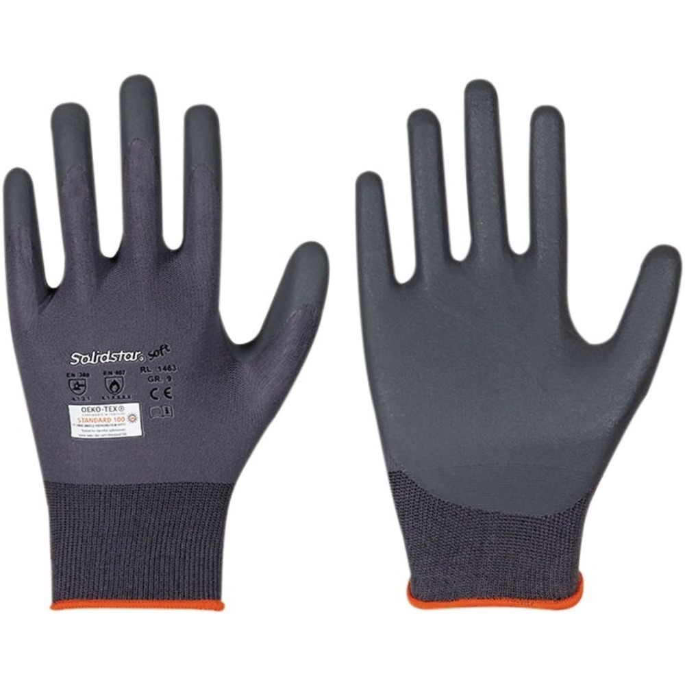 Produktabbildung: Solidstar Soft 1463 Handschuhe Gr.10, grau