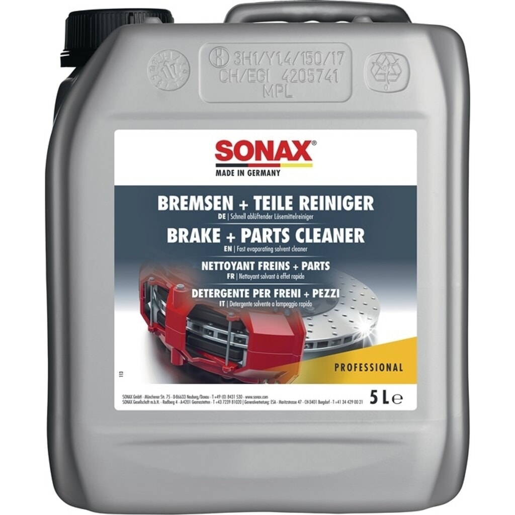 SONAX Bremsen + TeileReiniger, acetonfrei, 5 l Produktabbildung: SONAX Bremsen + TeileReiniger, acetonfrei, 5 l