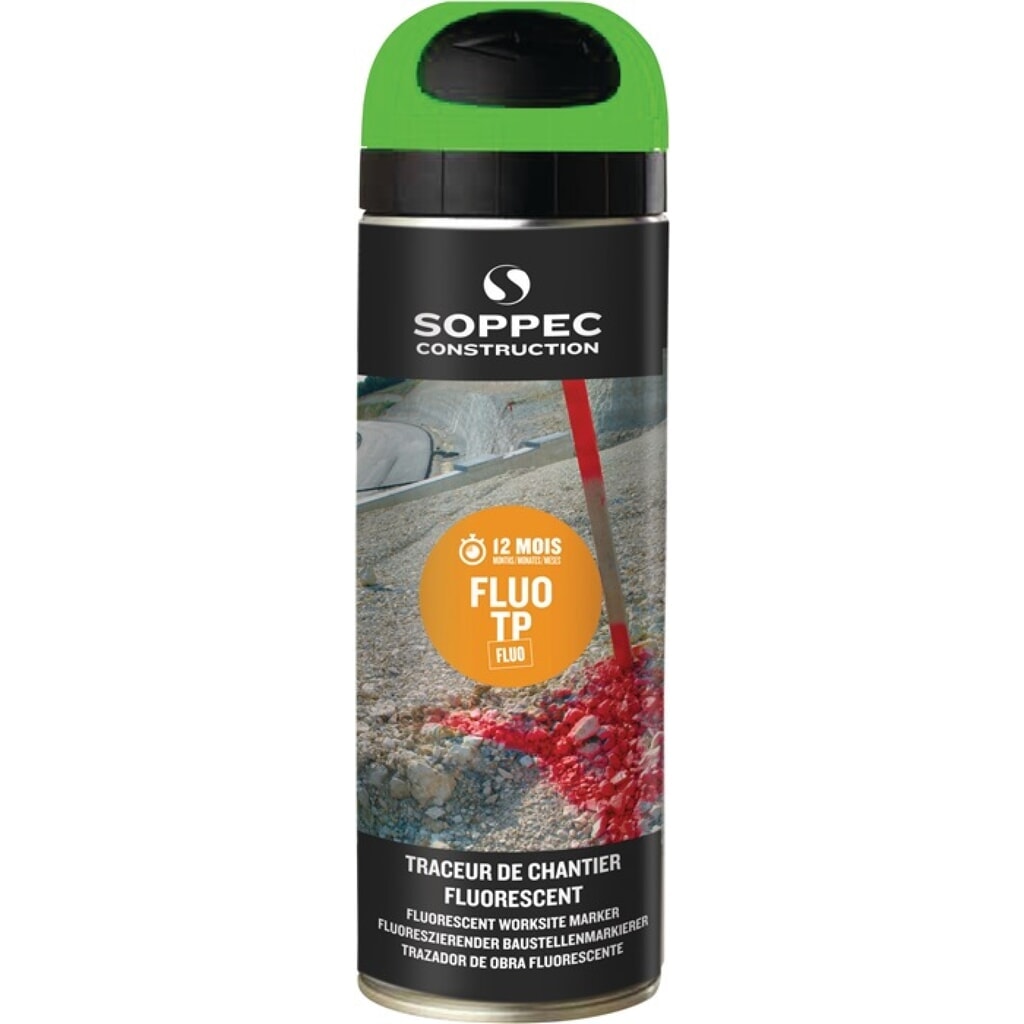 Produktabbildung Nr. 1: SOPPEC Baustellenmarkierspray FLUO TP leuchtrot 500 ml Spraydose