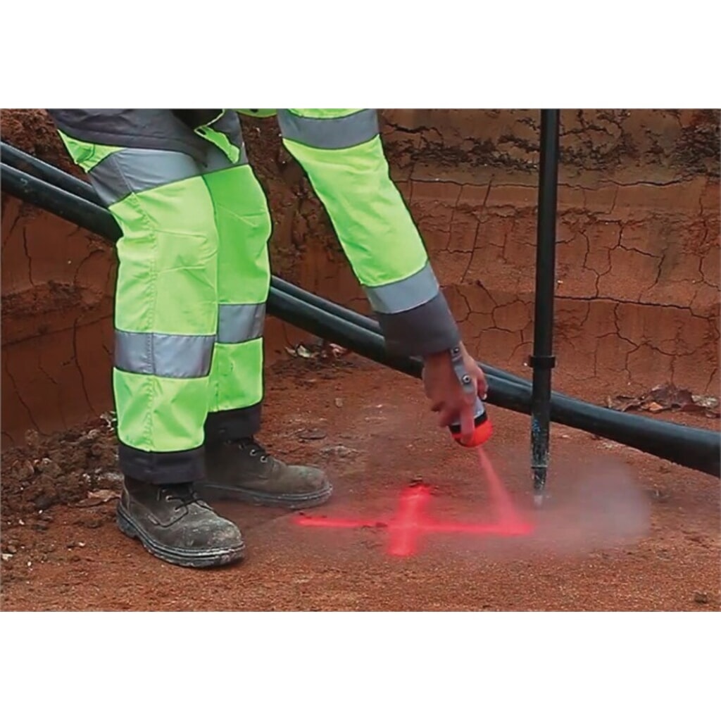 SOPPEC Baustellenmarkierspray FLUO TP leuchtrot 500 ml Spraydose Produktabbildung Nr. 3: SOPPEC Baustellenmarkierspray FLUO TP leuchtrot 500 ml Spraydose