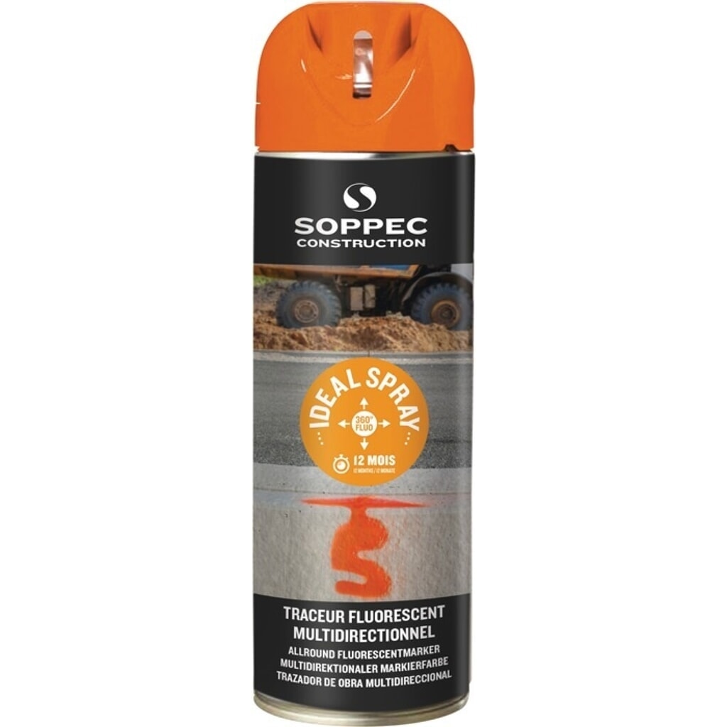 Produktabbildung Nr. 1: SOPPEC Markierungsspray IDEAL, 500 ml, leuchtorange, Spraydose