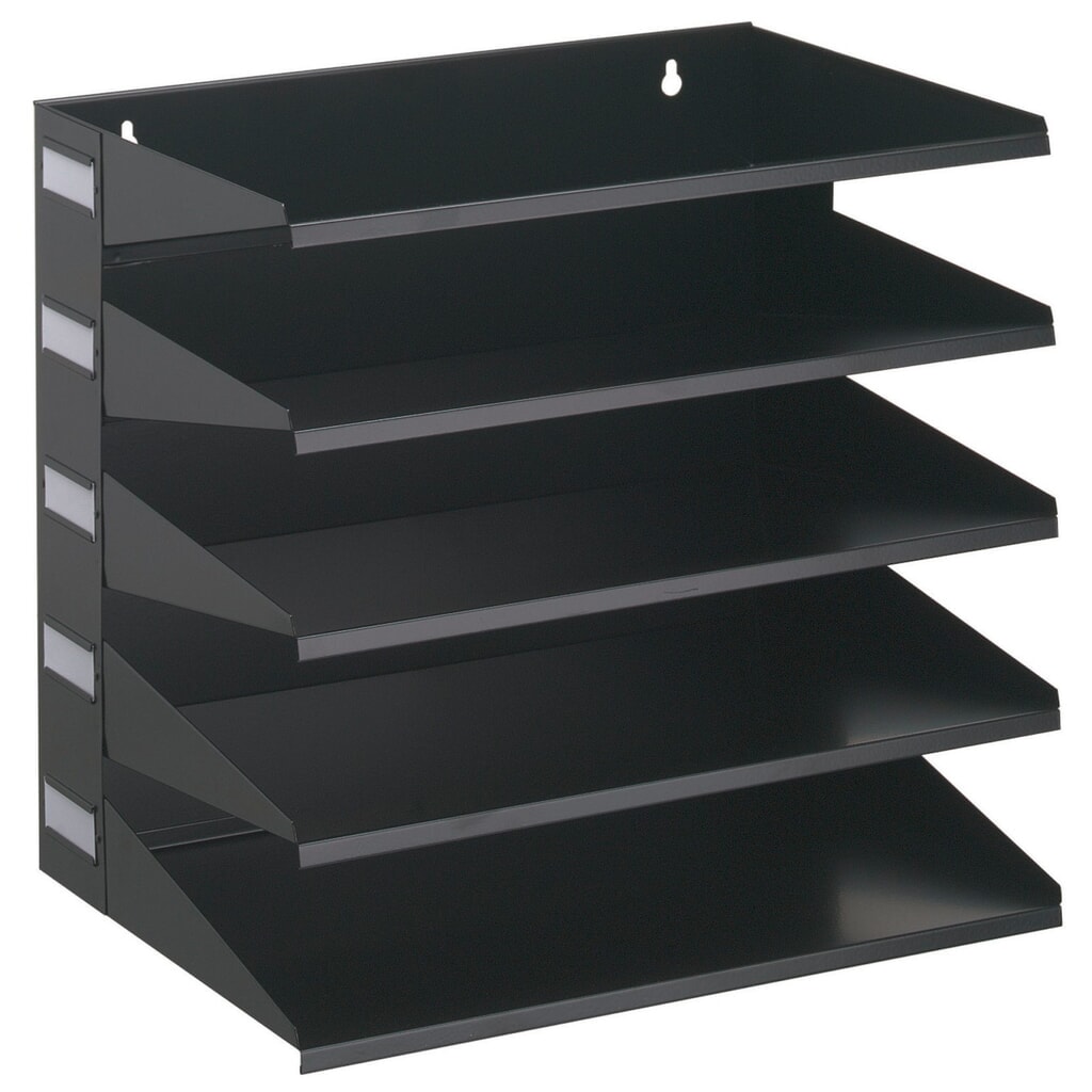 Produktabbildung: DURABLE Sortierstation aus Metall, 5-teilig, schwarz