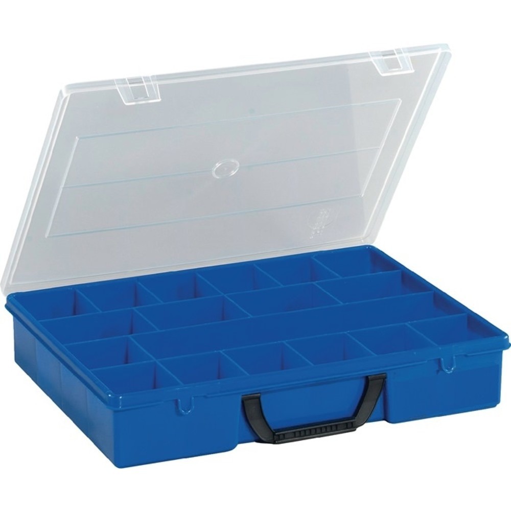 Produktabbildung: Sortimentskasten, 18 Fächer, B365xT290xH65mm
