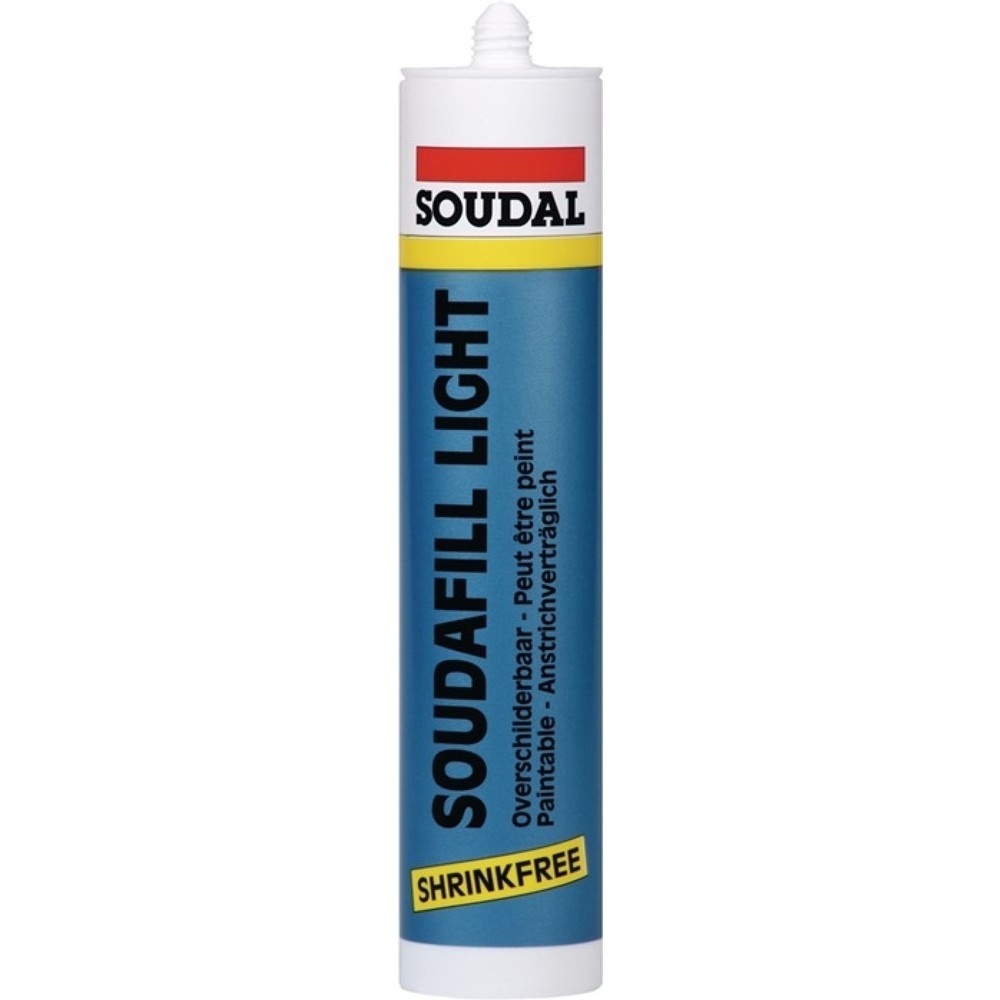 Produktabbildung: SOUDAL Füllspachtel SOUDAFILL LIGHT, DIN 4102, Teil 4: B2, weiß, Kartusche, 310 ml