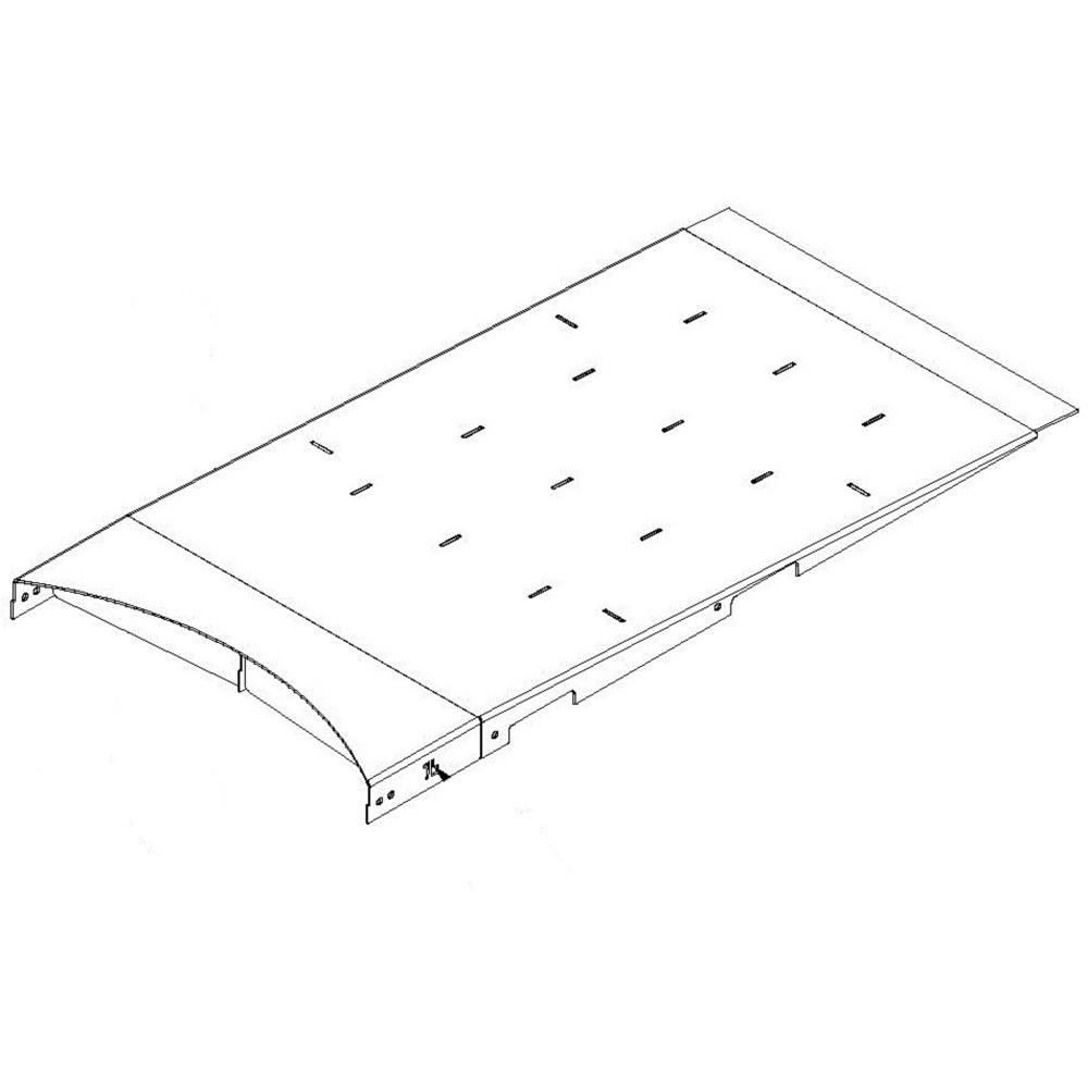 Produktabbildung: Auffahrrampe für Stretchmaschine PS VOLTA/VOLTA-A mit Drehteller Ø 1.500 mm, Breite 800 mm