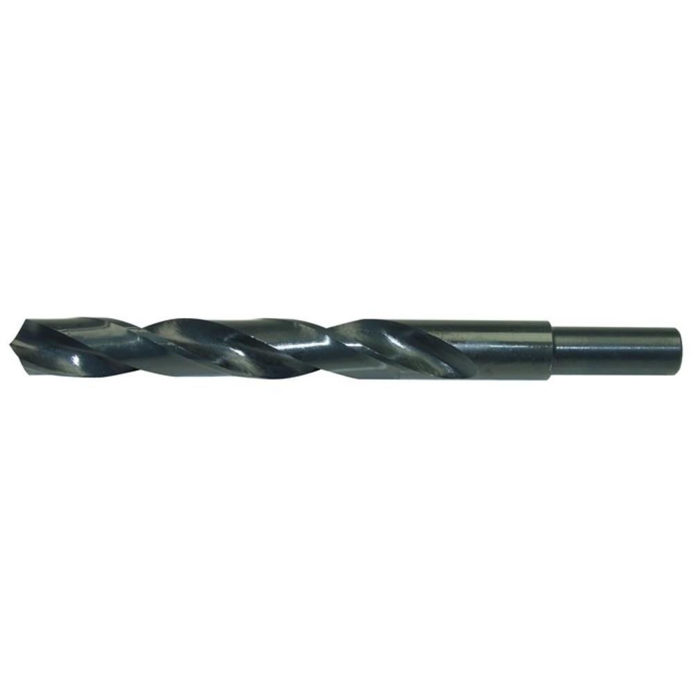 Produktabbildung: Spiralbohrer DIN 338 Typ N, HSS rollgewalzt abgesetzter Schaft, Nenn-Ø 18,5 mm, Schaft-Ø 13 mm kurz
