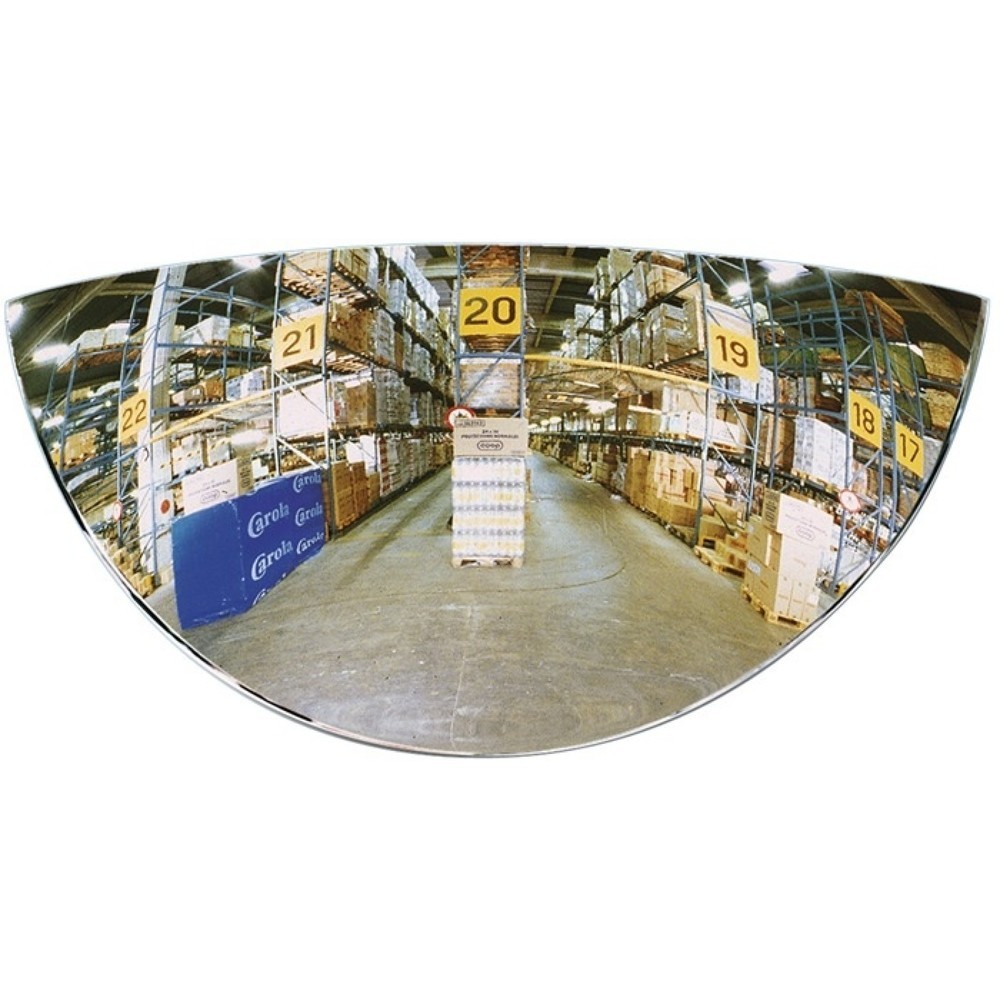 Produktabbildung: SPL Gabelstaplerspiegel, 180 Grad Sichtfeld, H128xB258mm, 1 m