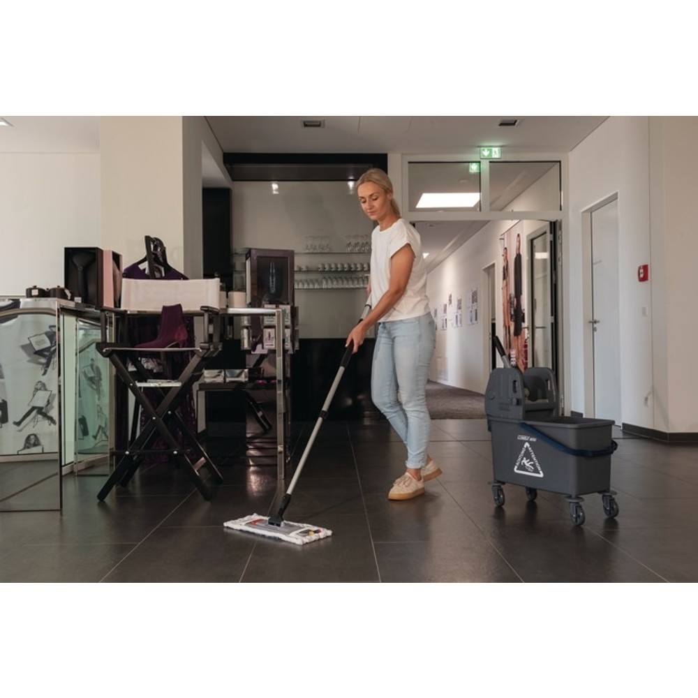 Produktabbildung Nr. 2: SPRiNTUS   Reinigungswagen, Kunststoff, Eimer 1 x 35 l mit Trennwand, Presse