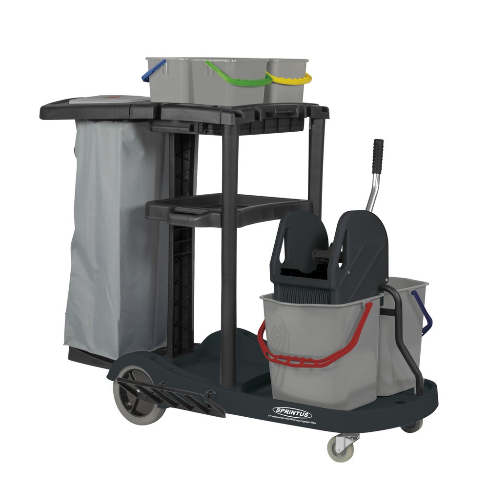 Produktabbildung: SPRiNTUS  Servicewagen, Eimer 2x 17 Liter + 4x 4 Liter