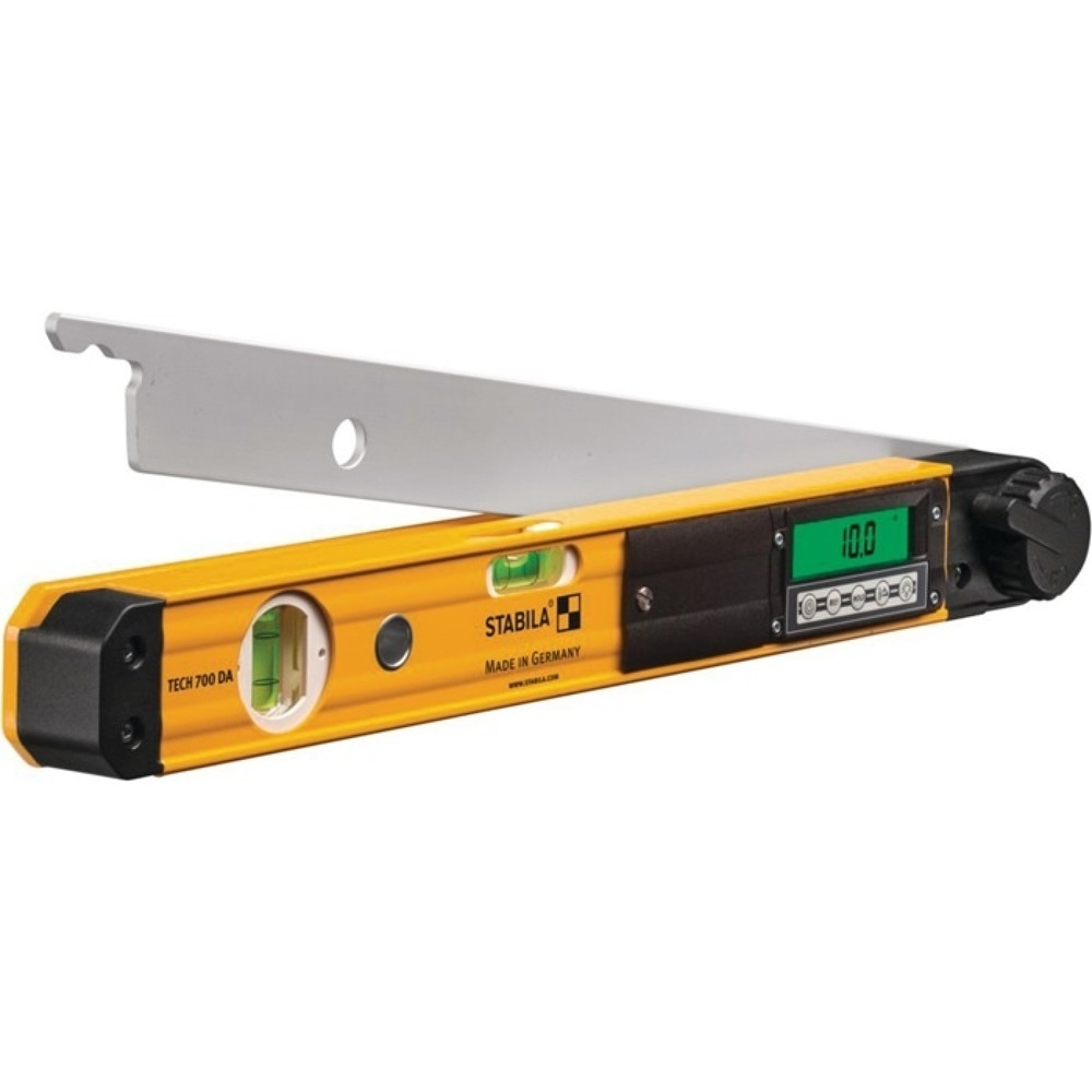 Produktabbildung: STABILA Elektronikwinkelmesser TECH 700 DA, Schenkellänge 45 cm, Messbereich 0-270 °, 0,1 °
