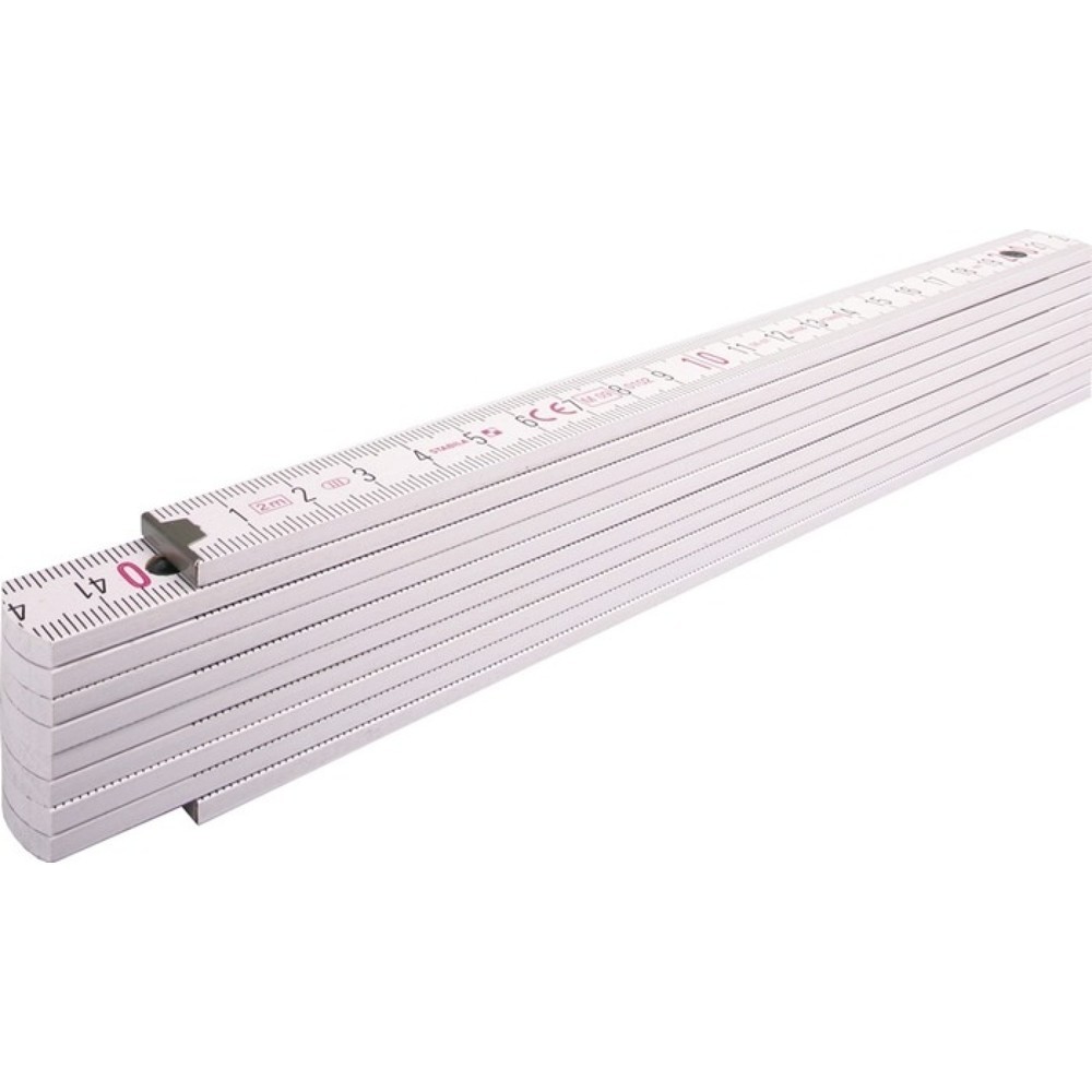 Produktabbildung: Stabila Gliedermaßstab 1407, Länge 2 m Breite 1,70 cm, mm/cm EG III
