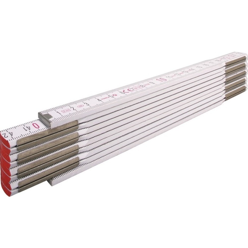 Produktabbildung: Stabila Gliedermaßstab 1607, Länge 2 m Breite 1,70 cm, mm/cm EG III