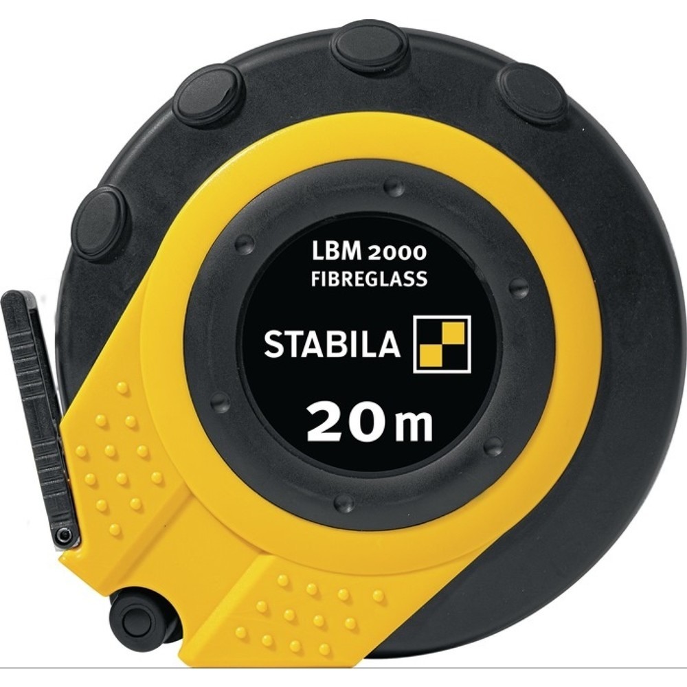 Produktabbildung: Stabila Kapselbandmaß LBM 2000 FIBREGLASS, Länge 20 m Bandbreite 13 mm, cm EG III Glasfaserband