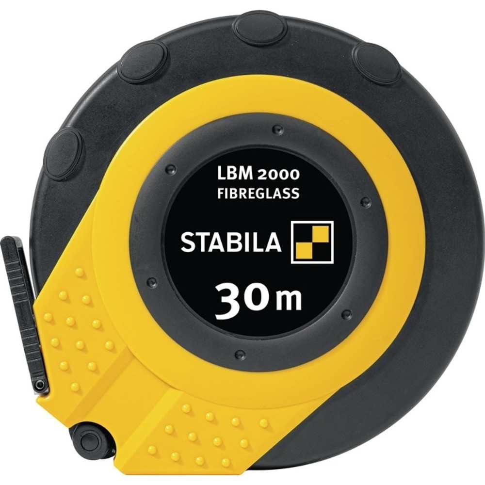 Produktabbildung: Stabila Kapselbandmaß LBM 2000 FIBREGLASS, Länge 30 m Bandbreite 13 mm, cm EG III Glasfaserband