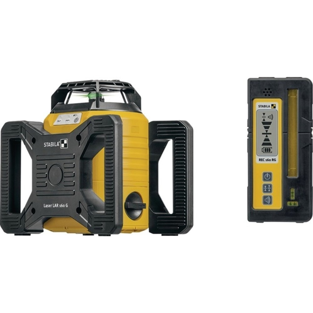Produktabbildung Nr. 1: Stabila Rotationslaserset LAR 160 G, 600 m, 4-teilig