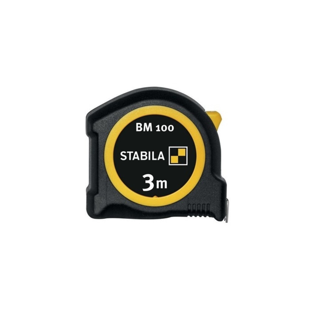 Produktabbildung Nr. 3: Stabila Taschenrollbandmaß BM 100, Länge 3 m Breite 16 mm mm/mm, EG II ABS / TPE Metall-Clip
