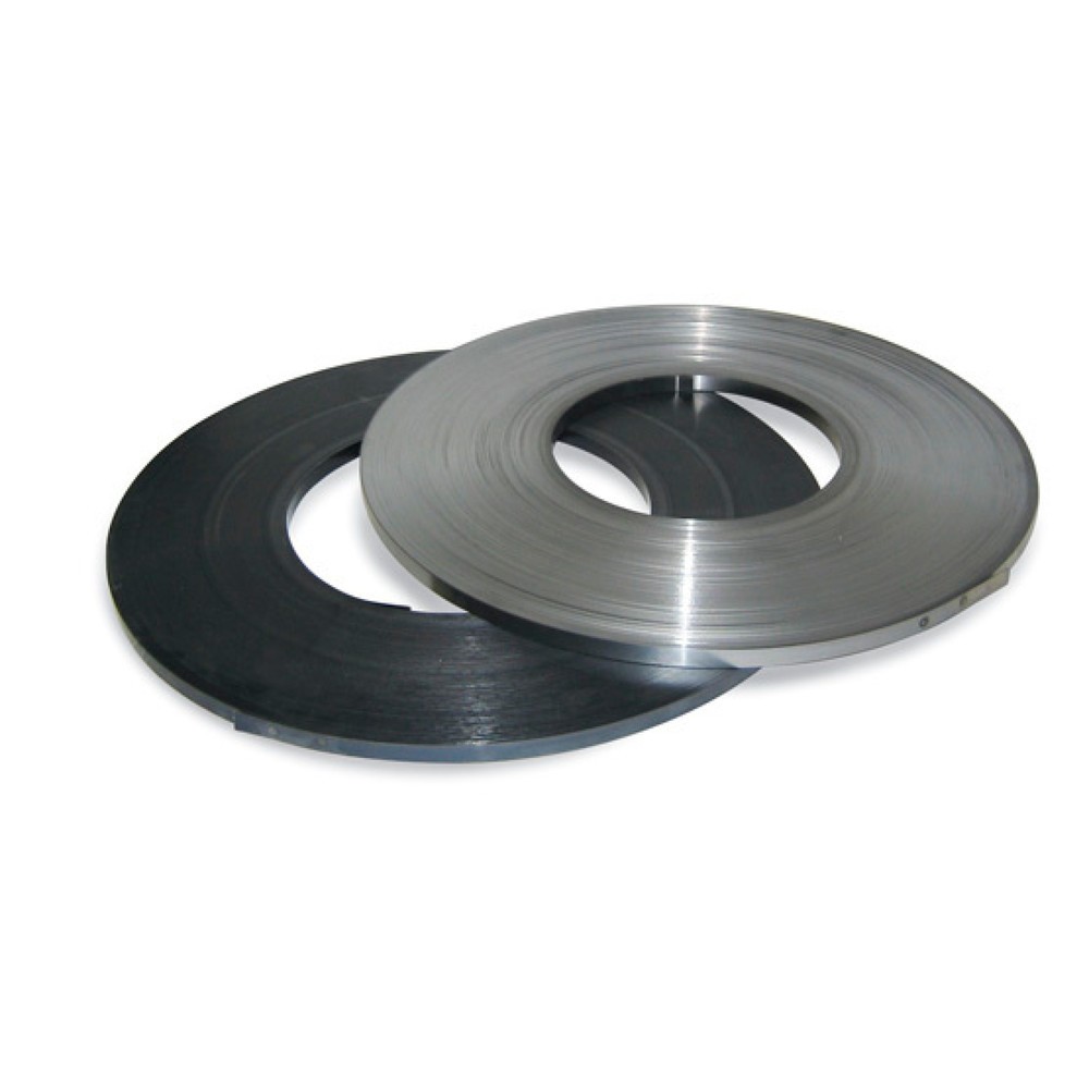 Produktabbildung: Stahlband,  gebläut  -   19 mm breit x 0,5 mm Stärke,  in Packenwicklung