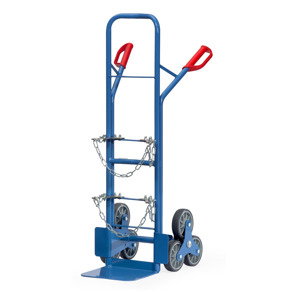 Produktabbildung: fetra® Stahlflaschen-Treppenkarre, TK 200 kg