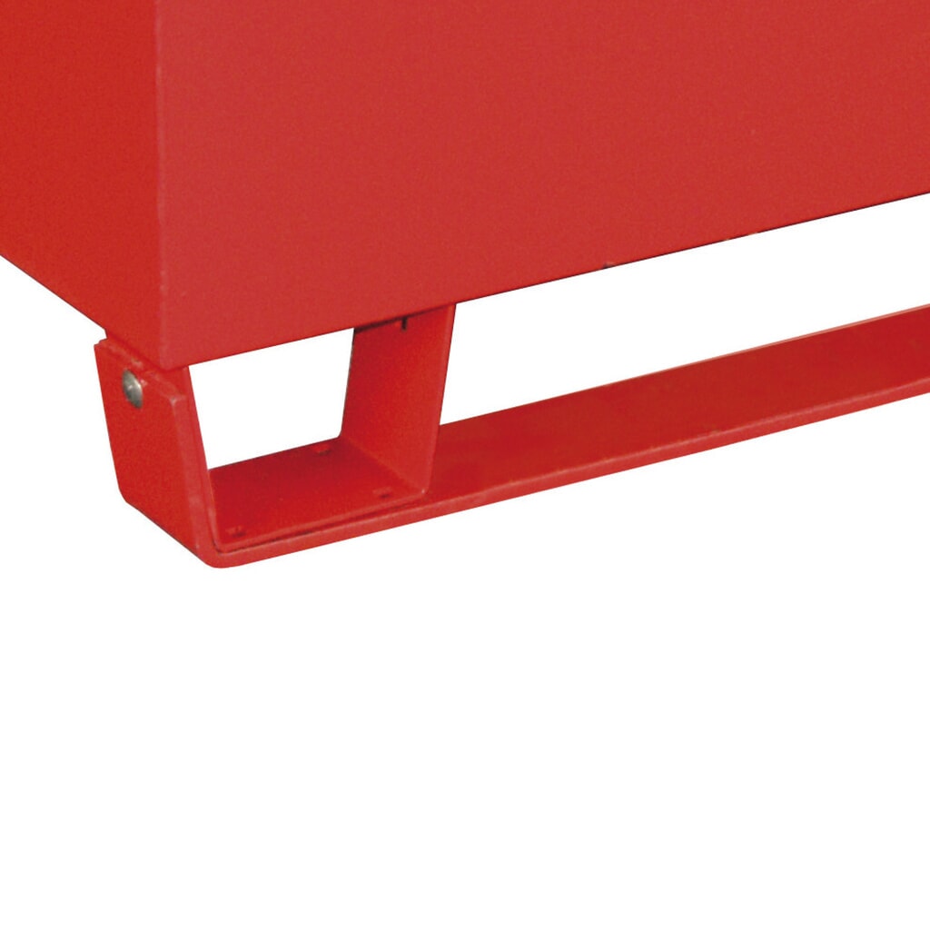 Stahlkufen für Bauer® Auffangwanne Modul MAW, feuerrot Produktabbildung: Stahlkufen für Bauer® Auffangwanne Modul MAW, feuerrot
