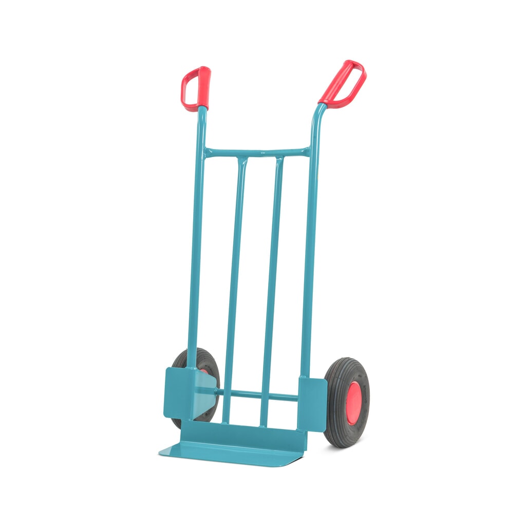 Stahlrohr-Karre Ameise®, TK 250 kg, Schaufel BxT 400 x 150 mm, Luft-Bereifung Produktabbildung: Stahlrohr-Karre Ameise®, TK 250 kg, Schaufel BxT 400 x 150 mm, Luft-Bereifung