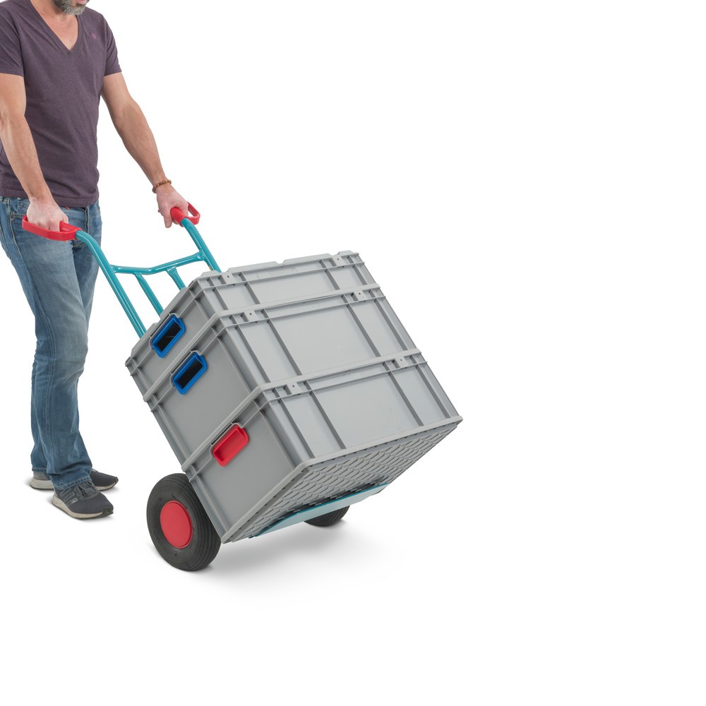 Produktabbildung Nr. 7: Stahlrohr-Karre Ameise®, TK 250 kg, Schaufel BxT 400 x 150 mm, Luft-Bereifung
