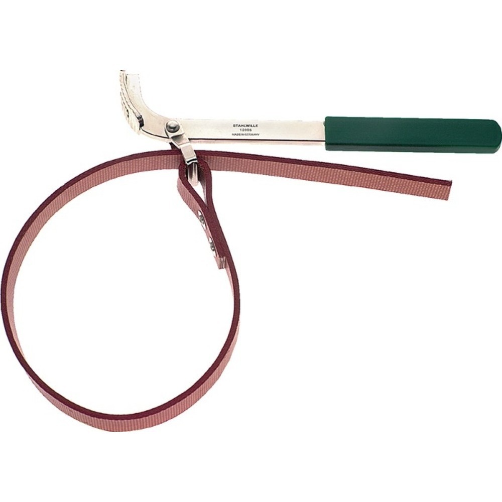 Produktabbildung: STAHLWILLE Bandschlüssel 12005, Bandbreite 22 mm, Spannbereich Ø 180 mm, Grifflänge 236 mm