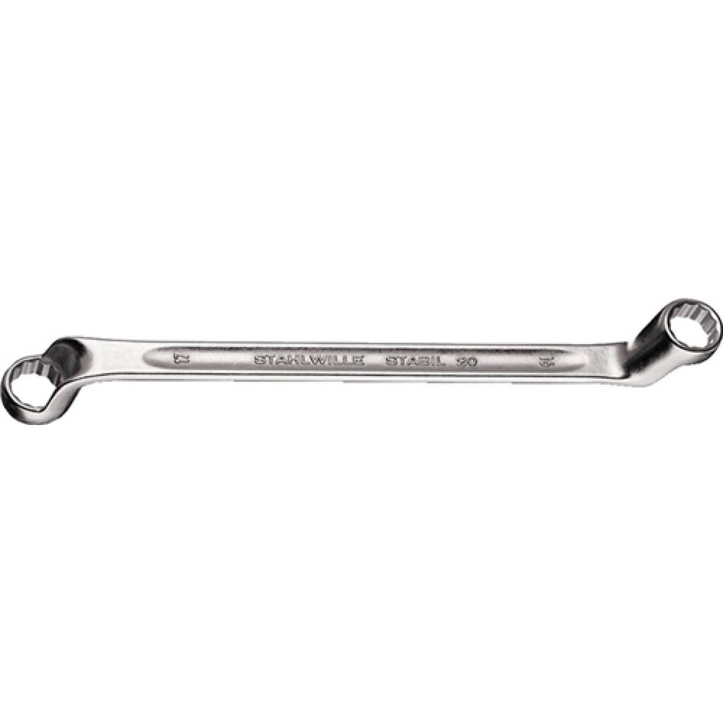 Doppelringschlüssel 20 6x7mm 165mm tief gekr.STAHLWILLE Produktabbildung: Doppelringschlüssel 20 6x7mm 165mm tief gekr.STAHLWILLE