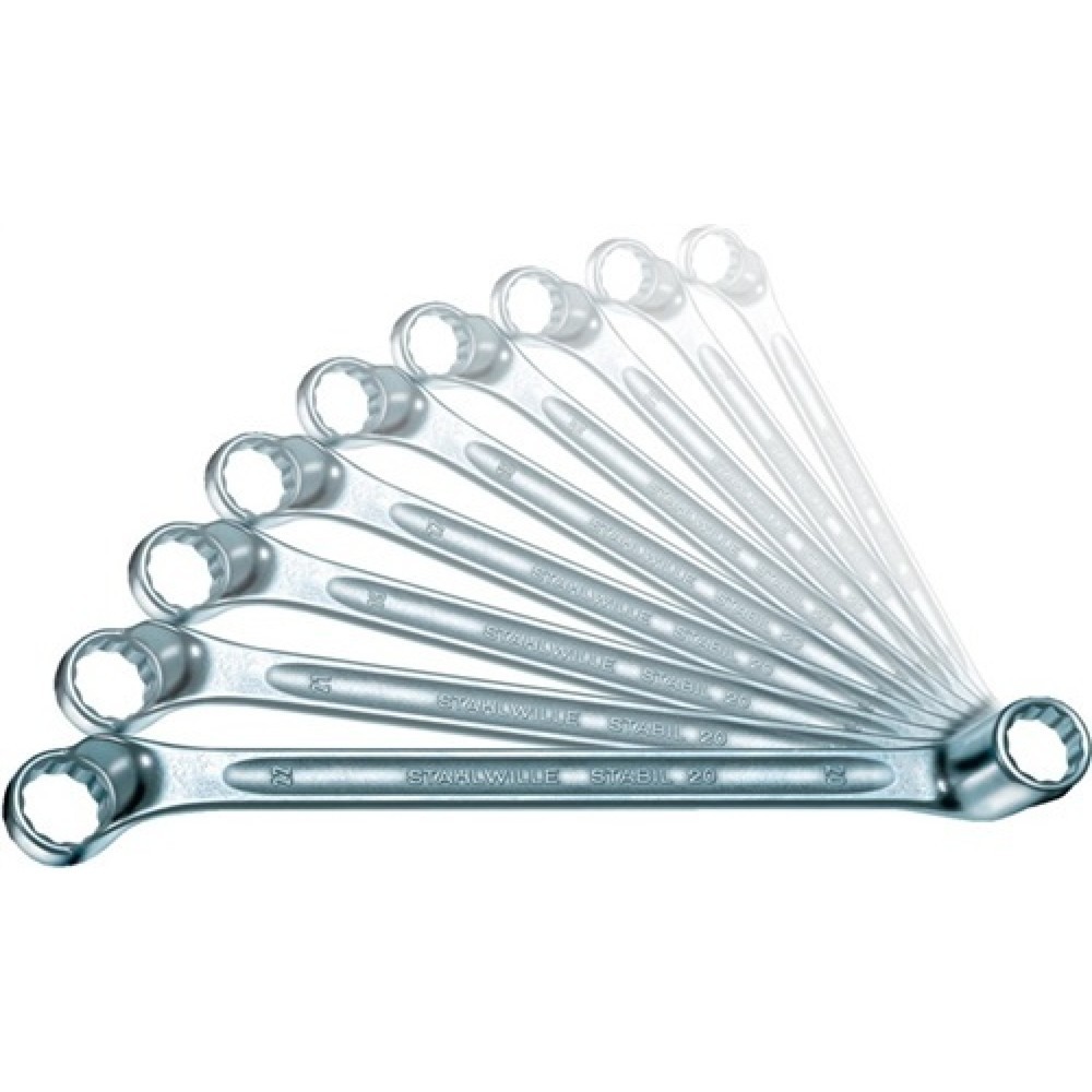Produktabbildung: Doppelringschlüssel 24 8x10mm 145mm m.6kant STAHLWILLE