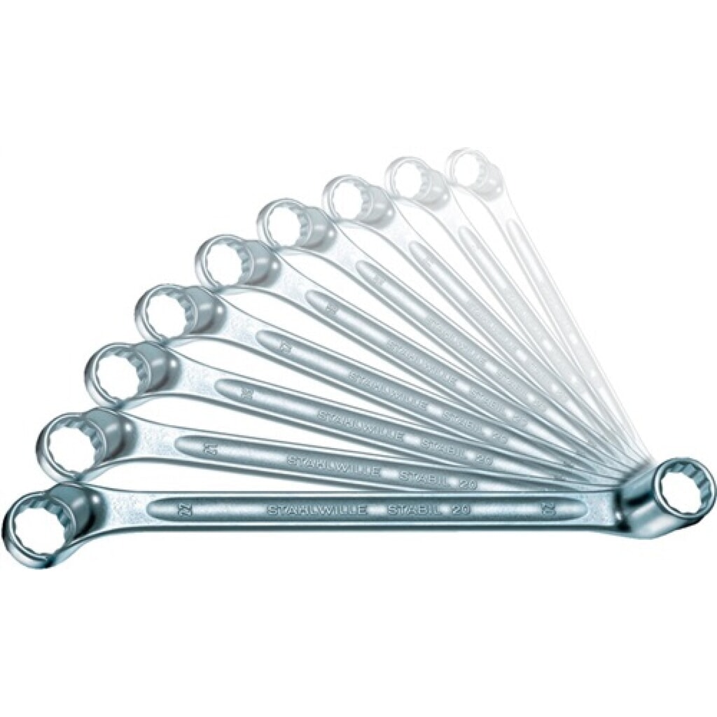 Produktabbildung: Doppelringschlüssel 24 8x10mm 145mm m.6kant STAHLWILLE