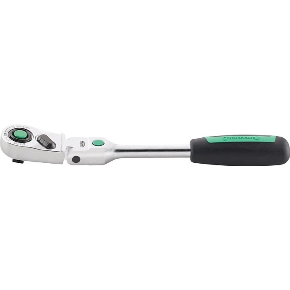 Produktabbildung: STAHLWILLE Gelenkknarre 416QR, Länge 170 mm, 1/4 ″ Anzahl Zähne 80, 2-Komponentengriff
