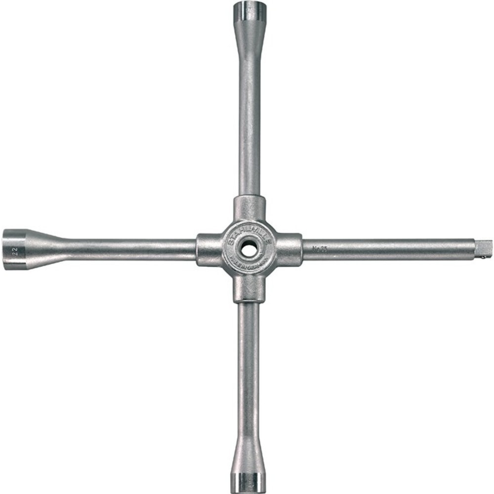 Produktabbildung: STAHLWILLE Kreuzschlüssel 34 C LKW 24x27x32x20(3/4Zoll 4-kant) L700 mmxB700mm