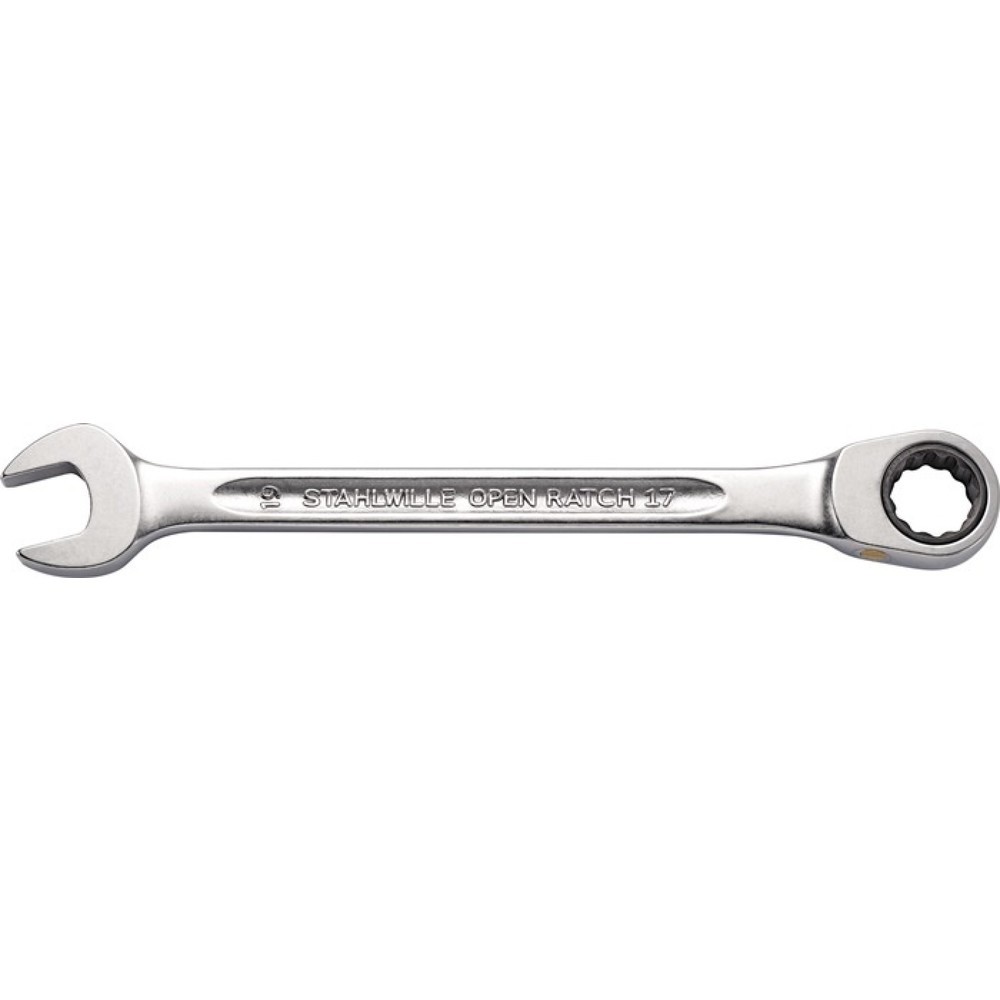 Produktabbildung: STAHLWILLE Maulringratschenschlüssel 17F, Schlüsselweite 13 mm Länge 182 mm